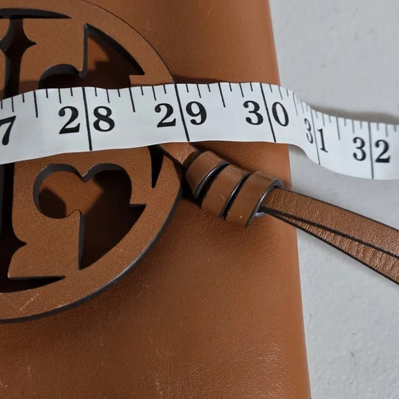 Tory Burch Cuoio Miller Tan Crossbody Bag with Replaced Patterned Strap - Picture 16 of 16